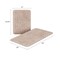 Hastings Home 2-piece Bathroom Rug Set, Memory Foam Mats, Wavy Microfiber Non-Slip Absorbent Runner, Taupe 762264ZIQ - alternate 3